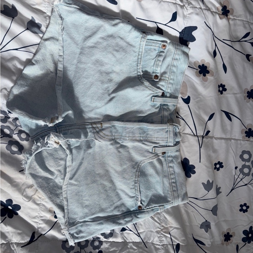 Light Blue Denim Women's Shorts